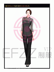 酒店服裝中餐服務(wù)員制服設(shè)計1418