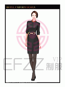 酒店服裝中餐服務(wù)員制服設(shè)計(jì)1417