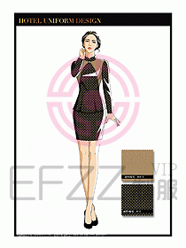 酒店服裝中餐服務(wù)員制服設(shè)計(jì)1434