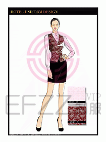 酒店服裝中餐服務(wù)員制服設(shè)計1439