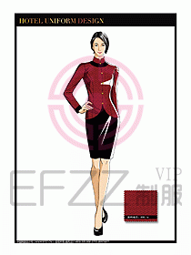 酒店服裝中餐服務(wù)員制服設(shè)計1442
