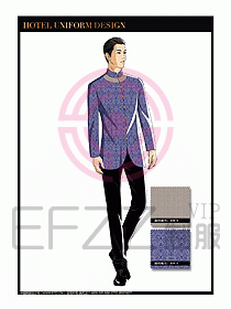 酒店服裝中餐服務(wù)員制服設(shè)計(jì)1444
