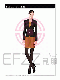 職業(yè)空姐裝制服設計圖504