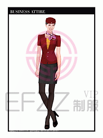 職業(yè)空姐裝制服設(shè)計(jì)圖510