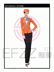 職業(yè)空姐裝制服設計圖514