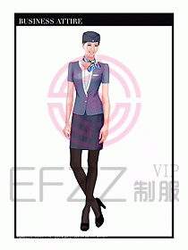 職業(yè)空姐裝制服設(shè)計(jì)圖519