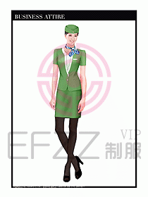 職業(yè)空姐裝制服設(shè)計(jì)圖520