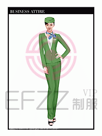 職業(yè)空姐裝制服設計圖523