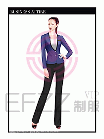 職業(yè)空姐裝制服設(shè)計圖528