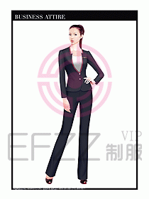 職業(yè)空姐裝制服設計圖529