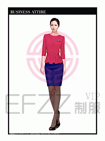 職業(yè)空姐裝制服設(shè)計圖532