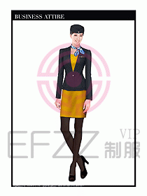職業(yè)空姐裝制服設(shè)計(jì)圖540
