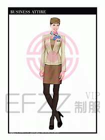 職業(yè)空姐裝制服設(shè)計(jì)圖539
