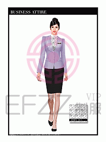 職業(yè)空姐裝制服設計圖549