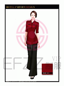 SPA水療會所服務(wù)員服裝設(shè)計380