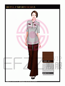 SPA水療會(huì)所服務(wù)員服裝設(shè)計(jì)381