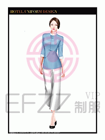 SPA水療會(huì)所服務(wù)員服裝設(shè)計(jì)391