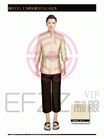 SPA水療會(huì)所服務(wù)員服裝設(shè)計(jì)392