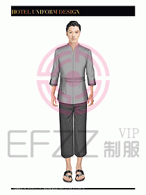 SPA水療會(huì)所服務(wù)員服裝設(shè)計(jì)394