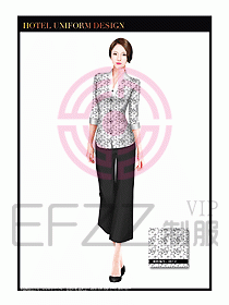 SPA按摩技師服制服設(shè)計(jì)圖1018