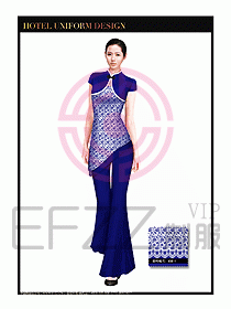 餐飲服務員茶藝師制服設計1472