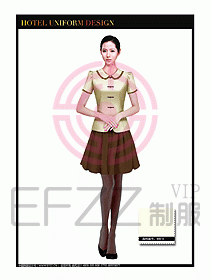 餐飲服務員茶藝師制服設計1478