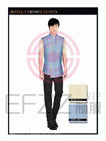 餐飲服務(wù)員茶藝師制服設(shè)計(jì)1485