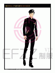 酒店門童保安行李生制服設(shè)計(jì)922