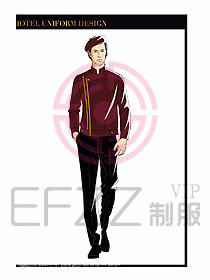 酒店門童保安行李生制服設(shè)計930