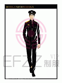 酒店門童保安行李生制服設(shè)計942