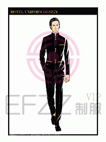 酒店門(mén)童保安行李生制服設(shè)計(jì)943