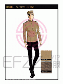酒店門童保安行李生制服設(shè)計948