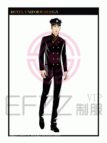 酒店門(mén)童保安行李生制服設(shè)計(jì)955