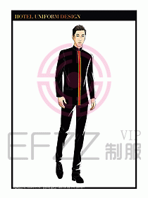 酒店門童保安行李生制服設(shè)計956