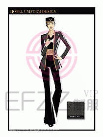 酒店門童保安行李生制服設計959