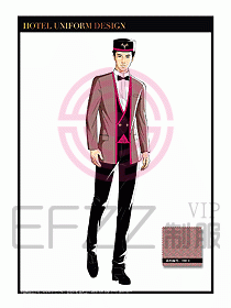 酒店門童保安行李生制服設計963