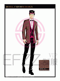 酒店門(mén)童保安行李生制服設(shè)計(jì)964