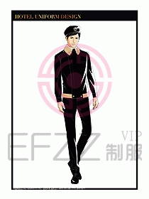 酒店門童保安行李生制服設(shè)計(jì)968