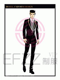 酒店門童保安行李生制服設(shè)計974