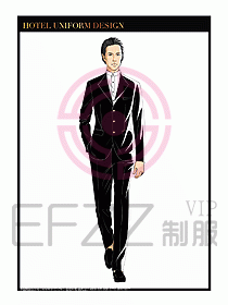 酒店門童保安行李生制服設(shè)計(jì)977
