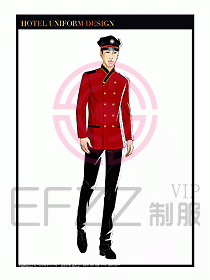 酒店門童保安行李生制服設(shè)計982