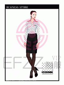 專賣店營業(yè)員職業(yè)裝設(shè)計圖1249