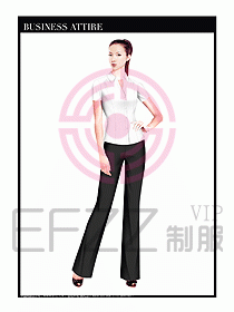 專賣(mài)店?duì)I業(yè)員職業(yè)裝設(shè)計(jì)圖1258