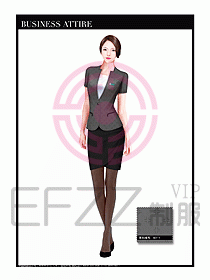 專賣店營業(yè)員職業(yè)裝設計圖1261