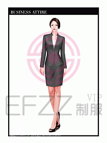 專賣店營業(yè)員職業(yè)裝設計圖1278