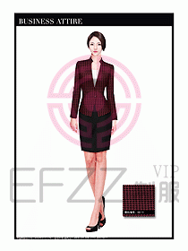 專賣店營業(yè)員職業(yè)裝設(shè)計圖1306