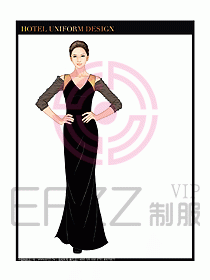 KTV夜總會咨客制服設(shè)計圖276