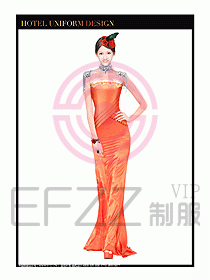 KTV夜總會(huì)咨客制服設(shè)計(jì)圖303