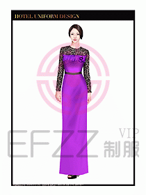 KTV夜總會咨客制服設(shè)計圖308