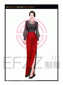 KTV夜總會咨客制服設(shè)計(jì)圖334